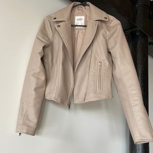 Abercrombie & Fitch Vegan Leather Moto Jacket
